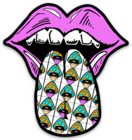 Drop a Tab- Mushy Edition Sticker