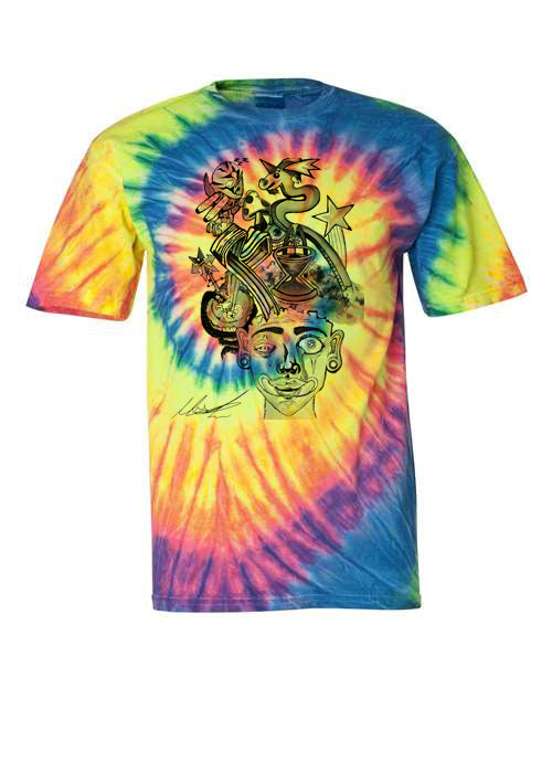 Grateful Dead Summer Tour Bus Tie Dye T-Shirt