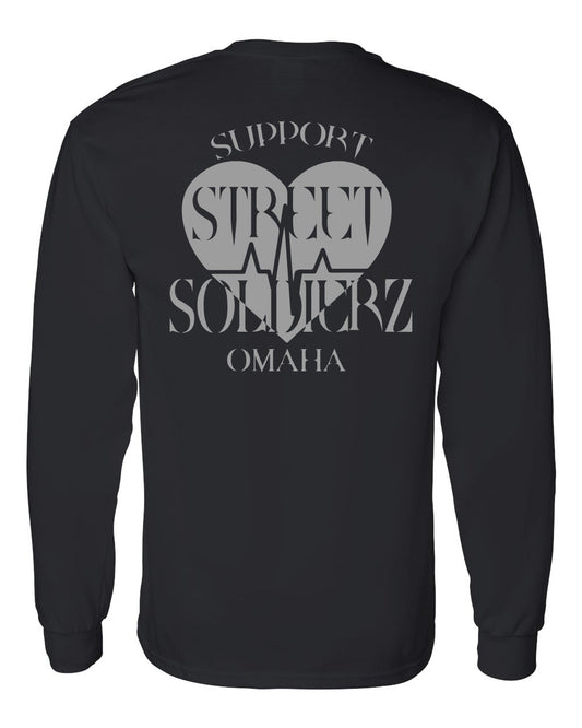 Street Soldierz Support Long Sleeve T-shirt (Heart Rhythm)