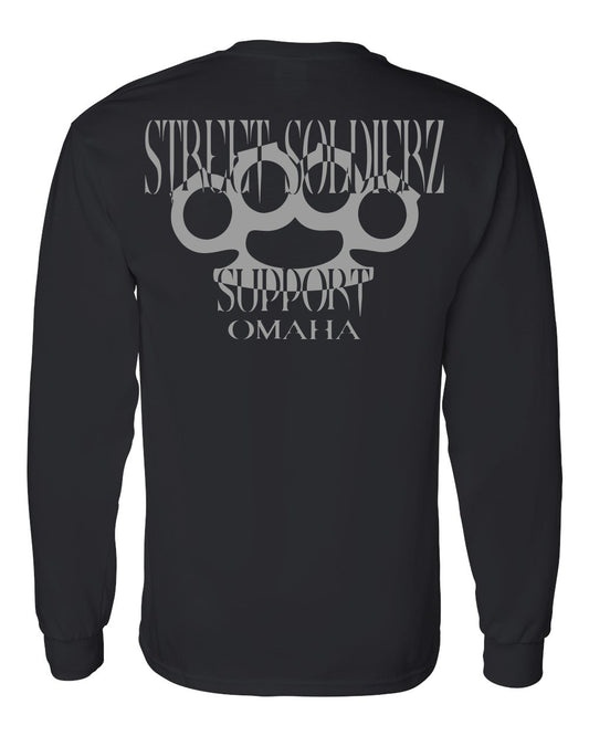 Street Soldierz Support Long Sleeve T-shirt (Brass Knuckles)